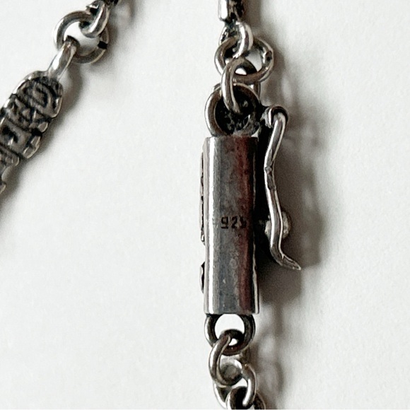 Stunning Vintage Peruvian Jade Tumi Storyteller Sterling Silver Necklace - Picture 15 of 16